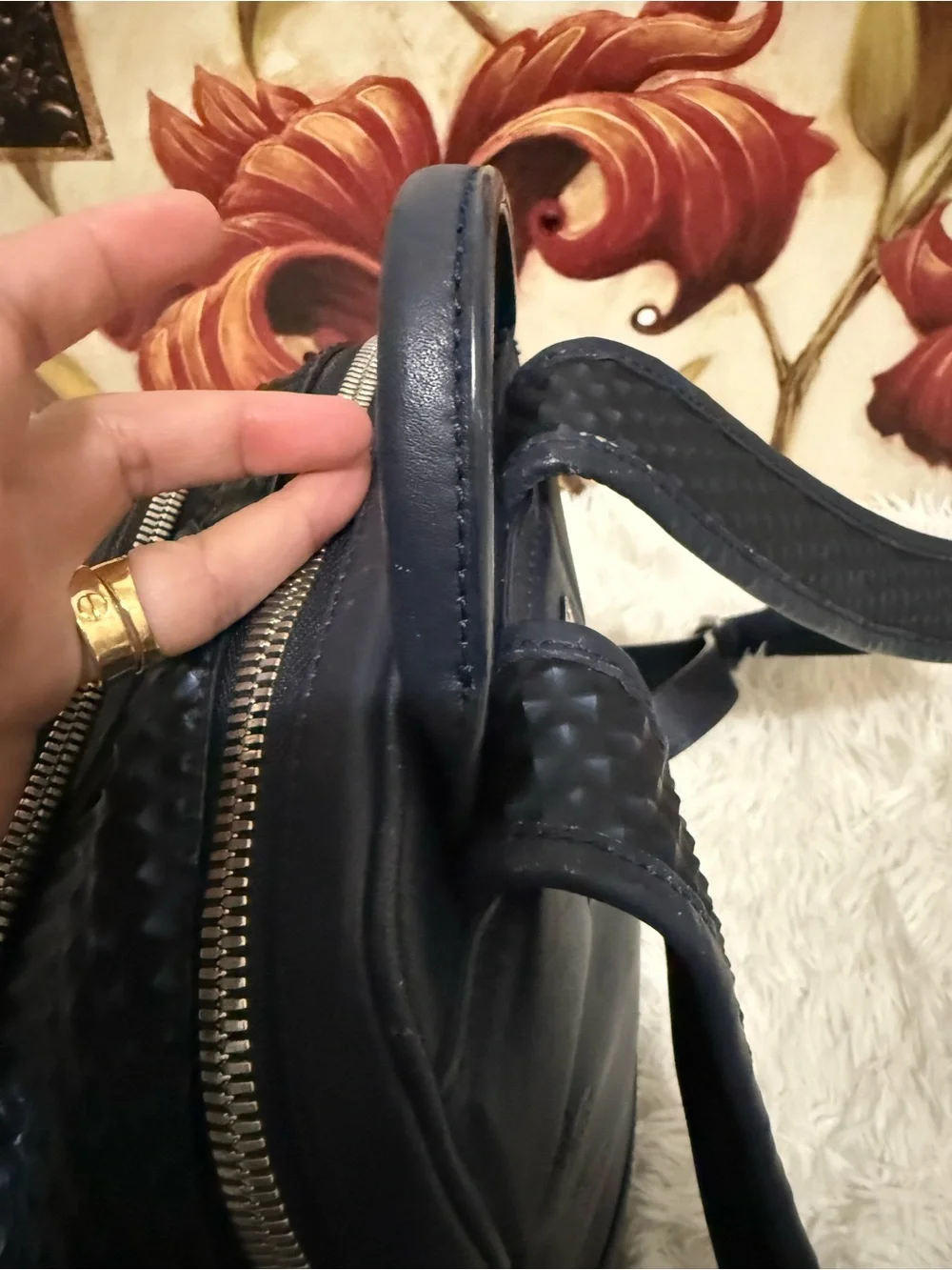 MCM Black Leather Backpack Limited Edition